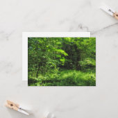 Waldlandschaft Karte (Vorderseite/Rückseite Beispiel)