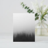 Waldlandschaft Landschaft Szene Foggy Mystical Postkarte (Stehend Vorderseite)