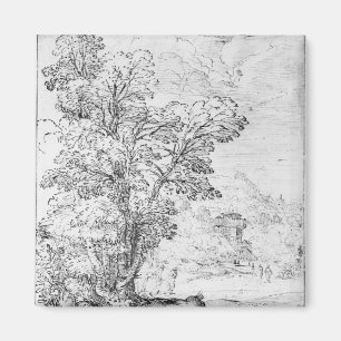 Waldlandschaft Magnet