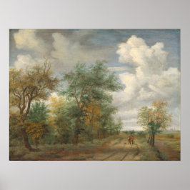 Waldlandschaft, Meindert Hobbema Kunstposter Poster