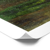 Waldlandschaft mit Kaninchen, 1862 (Öl auf Leinwan Poster (Ecke)