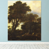 Waldlandschaft mit "lean-to", Roelant Roghman, Leinwanddruck (Insitu (Holzboden))