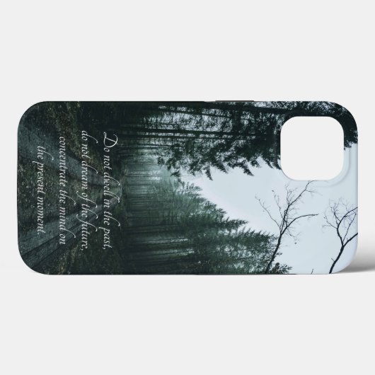 Waldlandschaft mit Typografie Case-Mate iPhone Hülle (Rückseite (Horizontal))