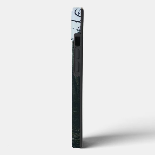 Waldlandschaft mit Typografie Case-Mate iPhone Hülle (Rückseite / Links)