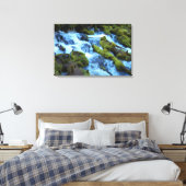 Waldlandschaft mit Wasserfall Leinwanddruck (Insitu (Schlafzimmer))