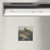 Waldlandschaft mit Wasserfall Magnet (In Situ (Geschirrspüler))