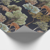 Waldlandschaft Nahtlose Muster Geschenkpapier (Ecke)