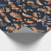 Waldlandschaft Nahtlose Muster Geschenkpapier (Ecke)