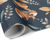 Waldlandschaft Nahtlose Muster Geschenkpapier (Rolleneckpunkt)