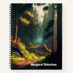 Waldlandschaft Notizblock