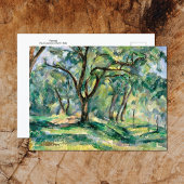Waldlandschaft Paul Cezanne Postkarte