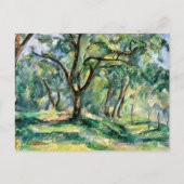 Waldlandschaft Paul Cezanne Postkarte (Vorderseite)