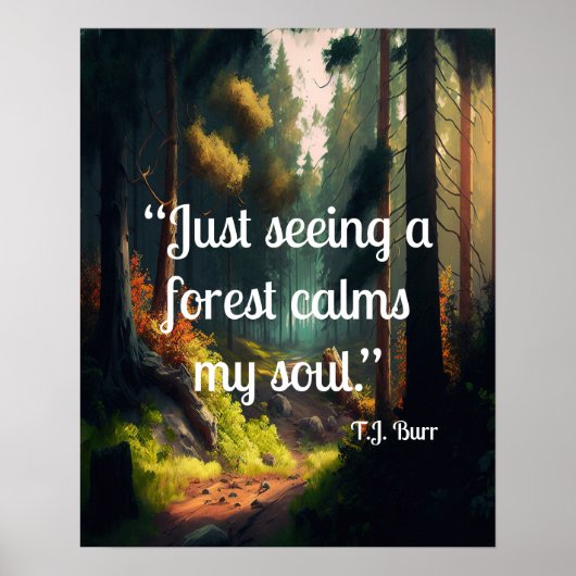 Waldlandschaft Poster (Vorne)