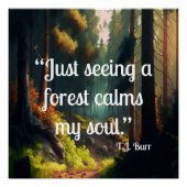 Waldlandschaft Poster (Vorderseite)