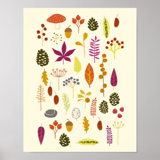 Waldlandschaft Poster (Vorne)