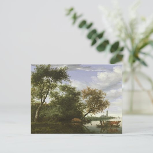 Waldlandschaft Postkarte (Stehend Vorderseite)