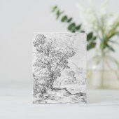 Waldlandschaft Postkarte (Stehend Vorderseite)