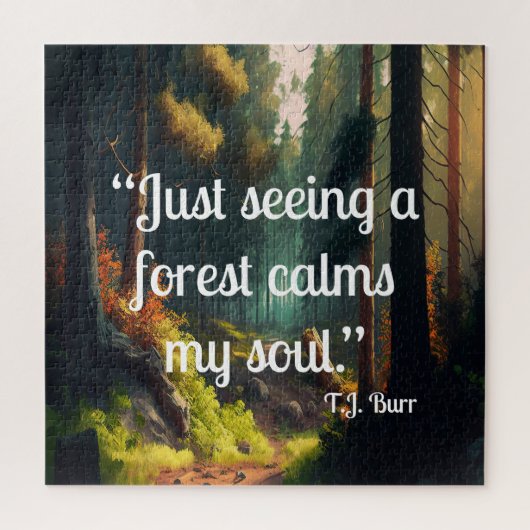 Waldlandschaft Puzzle (Vertikal)