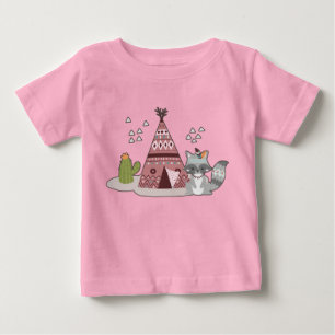 Waldlandschaft Stammesmuster der amerikanischen Ur Baby T-shirt