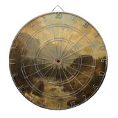 Waldlandschaft Szene (von Josef Kriehuber) Dartscheibe (vorne)