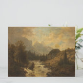 Waldlandschaft Szene (von Josef Kriehuber) Karte (Stehend Vorderseite)