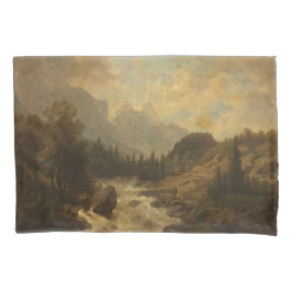 Waldlandschaft Szene (von Josef Kriehuber) Kissenbezug