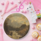 Waldlandschaft Szene (von Josef Kriehuber) Pappteller (Party)