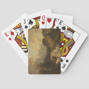 Waldlandschaft Szene (von Josef Kriehuber) Spielkarten