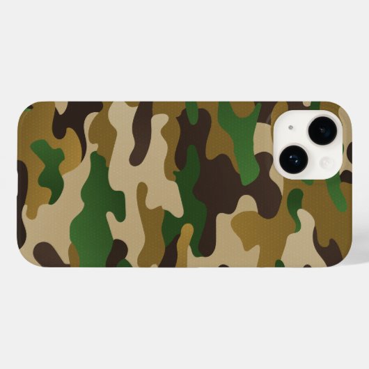 Waldlandschaft Urbane Camouflage Grüner brauner Sa Case-Mate iPhone Hülle (Rückseite (Horizontal))