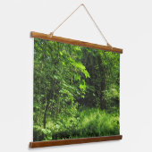 Waldlandschaft Wandteppich Mit Holzrahmen (Gewinkelt)