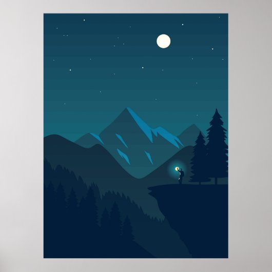Waldlandschaften Poster (Vorne)