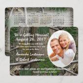 Waldlandschaftskalender 2017 Save the Date Einladung (Vorne/Hinten)