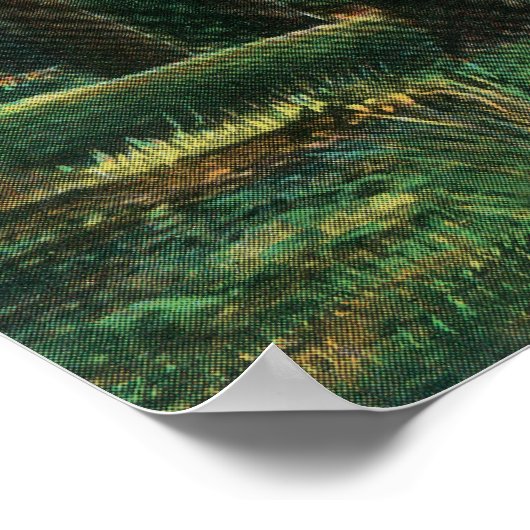 WaldlandszeneEugene, OR Poster (Ecke)