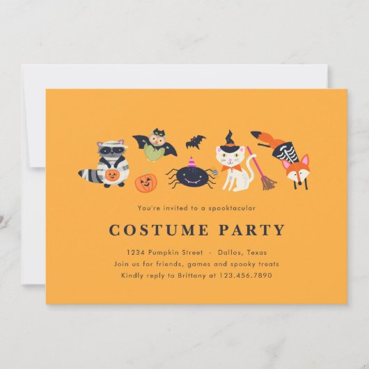 Waldlandtrick oder Treaters Einladung (Vorderseite)