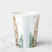 WaldlandWinter-Tierwald-Genderdarstellung Pappbecher (Rechts)