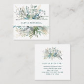 Waldlaub Quadratische Visitenkarte (Vorne/Hinten)