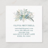 Waldlaub Quadratische Visitenkarte (Rückseite)
