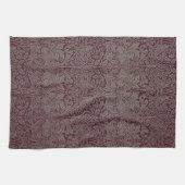 Waldlaub Roter Hase William Morris Muster Geschirrtuch (Horizontal)