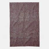 Waldlaub Roter Hase William Morris Muster Geschirrtuch (Vertikal)