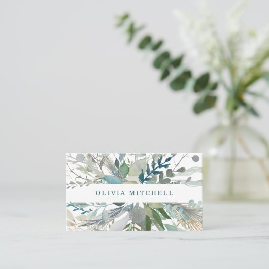 Waldlaub Visitenkarte (Stehend Vorderseite)