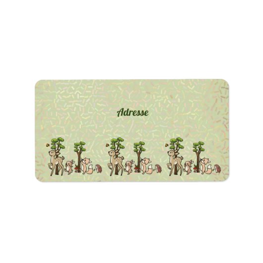 Waldlauf Adressaufkleber (Vorne)