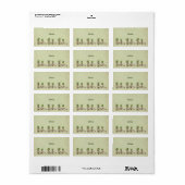 Waldlauf Adressaufkleber (Vorne)