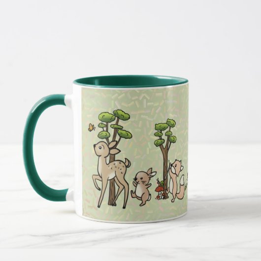 Waldlauf adressaufkleber tasse (Links)