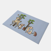 Waldlauf Fußmatte (Schrägansicht)