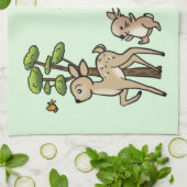 Waldlauf Geschirrtuch (Gefaltet)