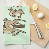 Waldlauf Geschirrtuch (Viertel Falte)