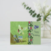 Waldlauf mit Käfer Postkarte (Stehend Vorderseite)
