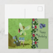 Waldlauf mit Käfer Postkarte (Vorne/Hinten)