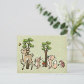 Waldlauf Postkarte (Stehend Vorderseite)