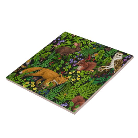 Waldleben Fliese (Seite)